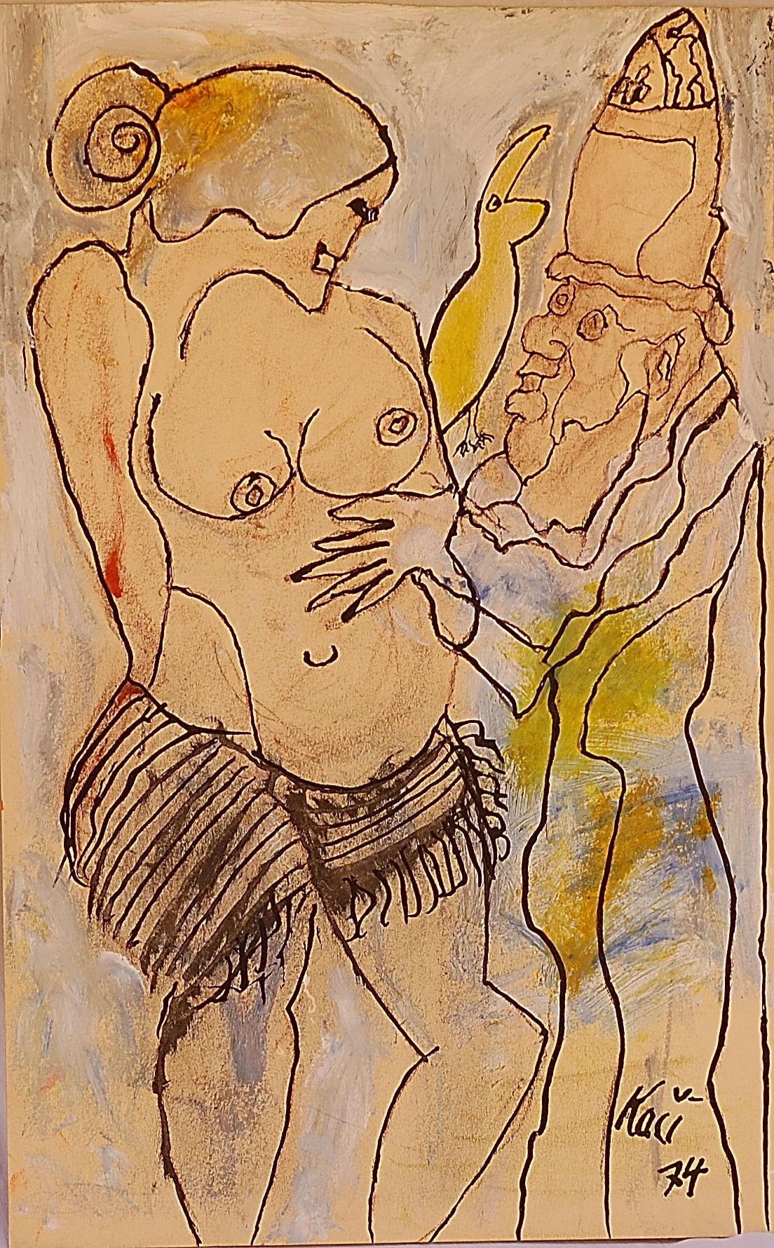 Naked Ladies painting by Frank Koci