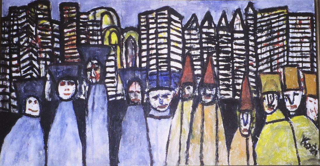 Processions painting by Frank Koci