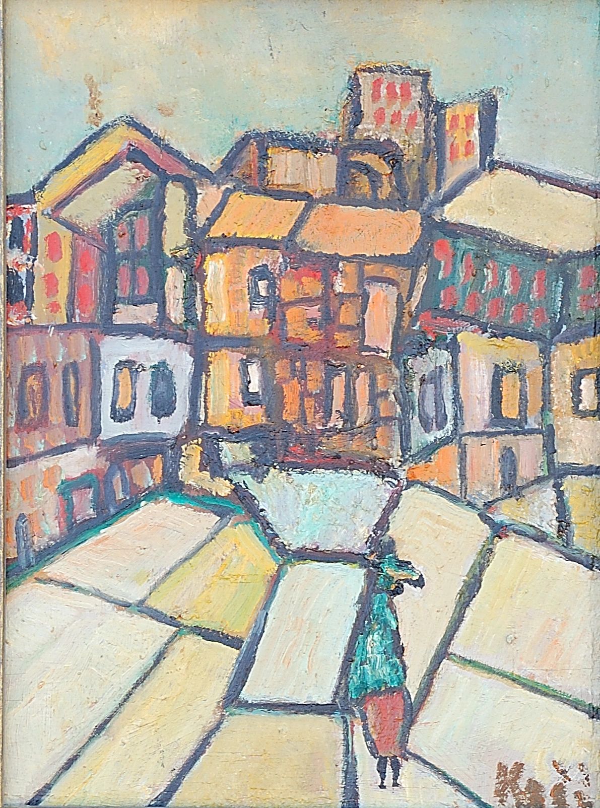 Processions painting by Frank Koci