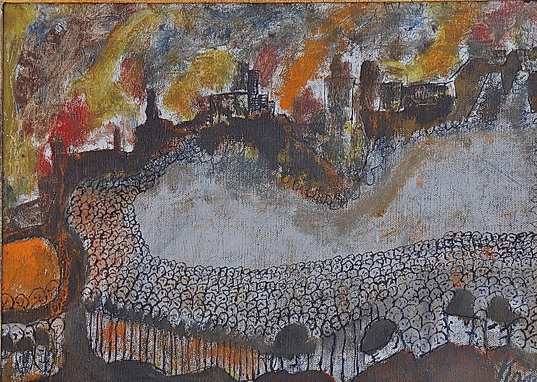 Processions painting by Frank Koci