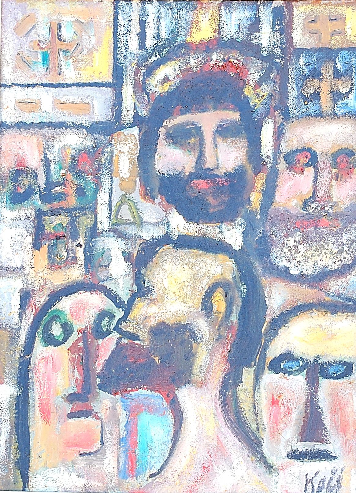 Religious Figures painting by Frank Koci