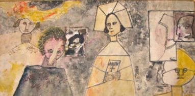 Religious Figures painting by Frank Koci